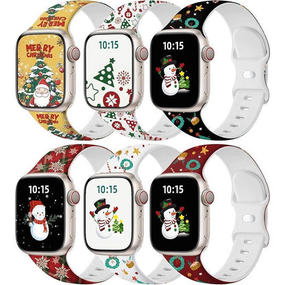 Apple 6 Pack Compatible Replacement Bands for Iwatch 38Mm, 40Mm, 41Mm, 42Mm, 44Mm, 45Mm, 46Mm, 49Mm Soft Silicone Sport Bands for Women & Men